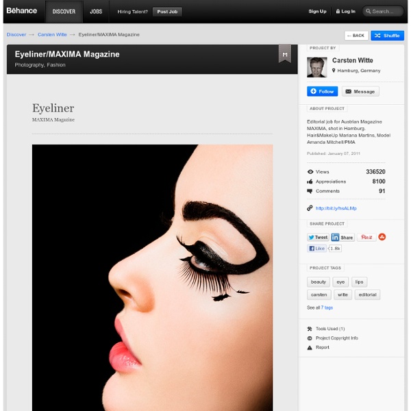 Eyeliner/MAXIMA Magazine on the Behance Network