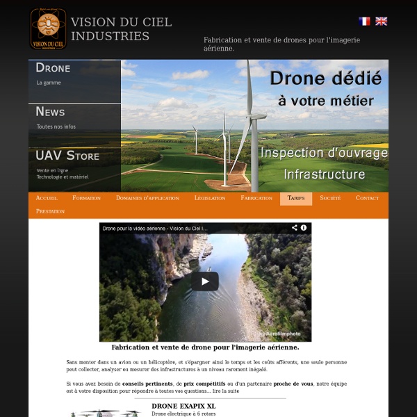ExaPix le droneàtout faire - Presentation du drone multi-rotor ExaPix pour la photo et la video aerienne.