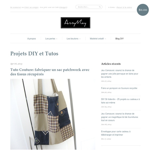 Tuto Couture: fabriquer un sac patchwork avec des tissus récupérés – AnnyMay Matériel Créatif