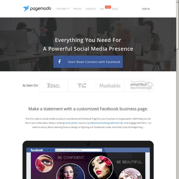 Create a Free Facebook Fan Page for Small Business - Pagemodo