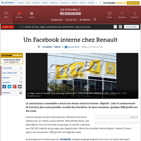 Emploi : Un Facebook interne chez Renault