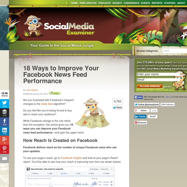 18 Ways to Improve Your Facebook News Feed Performance Social Media Examiner