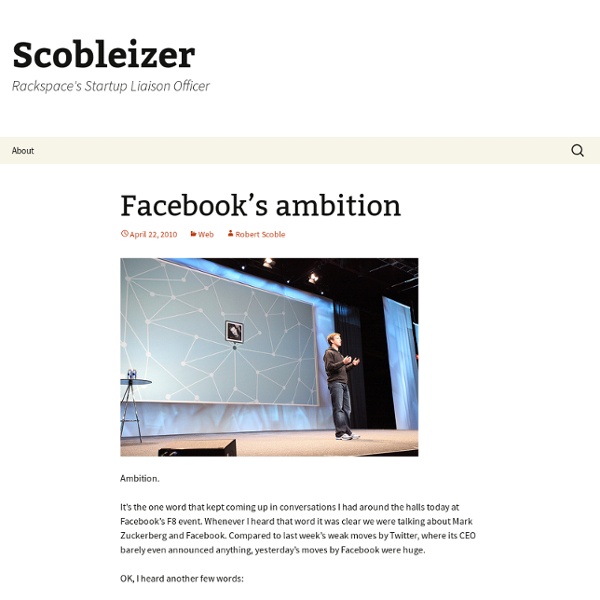 Facebook’s ambition