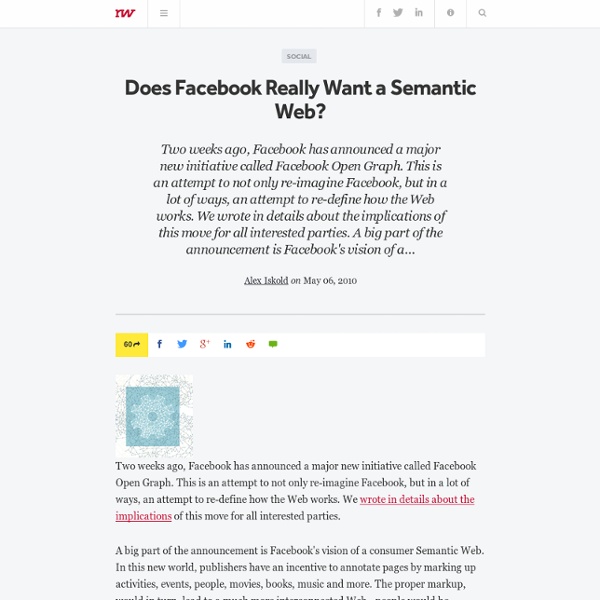 Does Facebook Really Want a Semantic Web?
