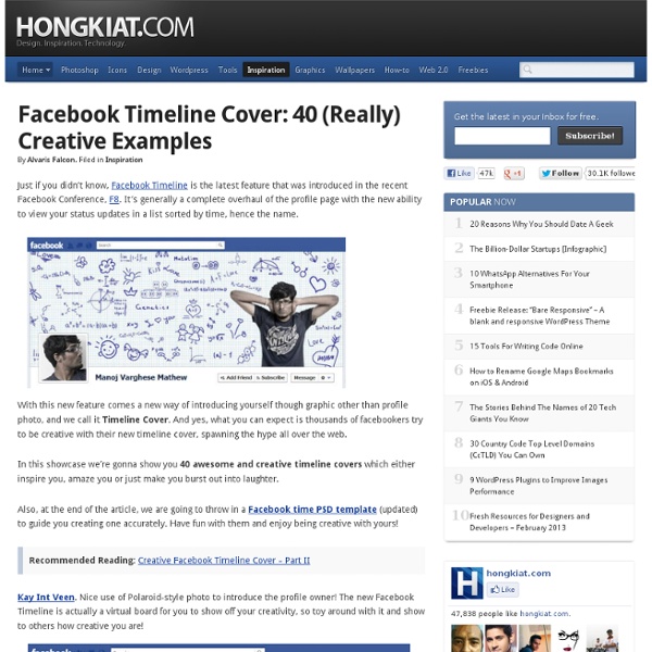 Facebook Timeline Cover: 40 (Really) Creative Examples