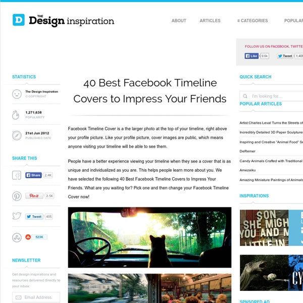 40 Best Facebook Timeline Covers to Impress Your Friends