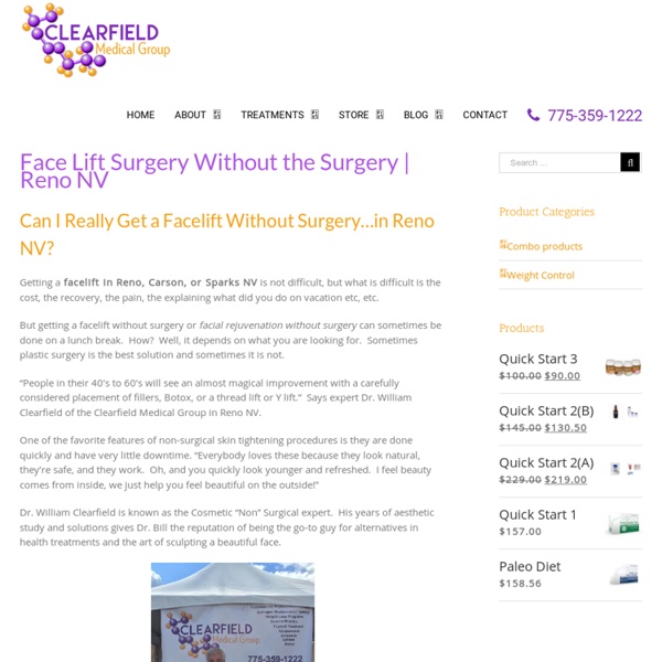 Face Lift Surgery Without the Surgery Reno NV