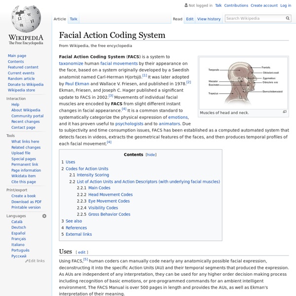 Facial Action Coding System