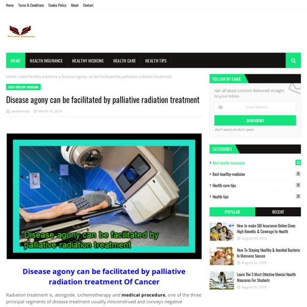 Disease agony can be facilitated by palliative radiation treatment