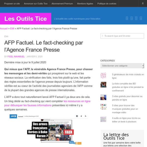 AFP Factuel. Le fact-checking par l'Agence France Presse
