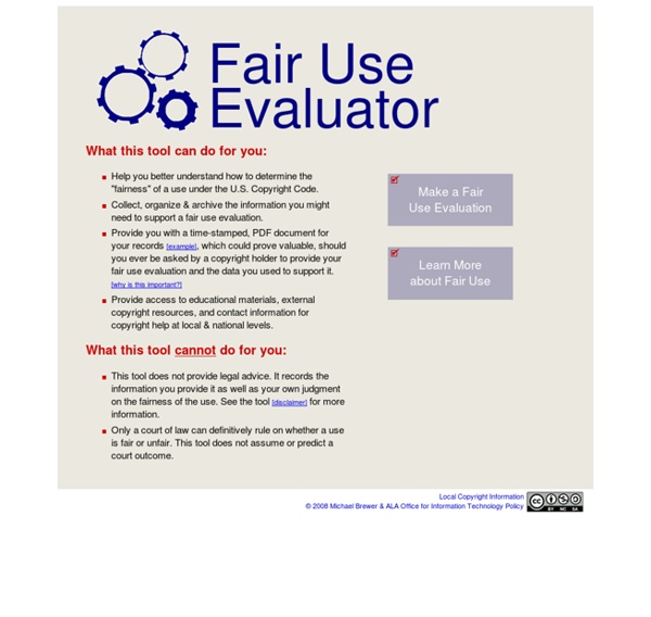 Fair Use Evaluator