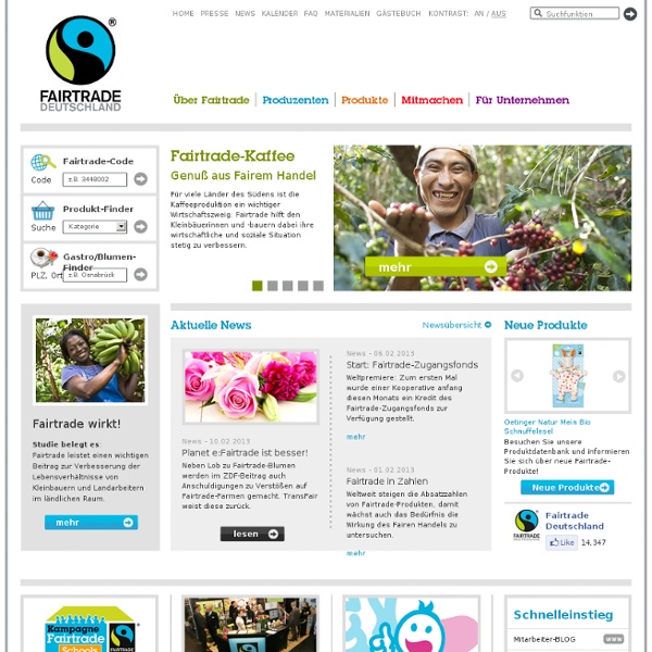 Fairtrade: Willkommen