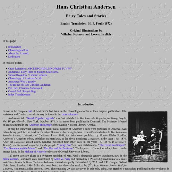 Hans Christian Andersen: Fairy Tales and Stories