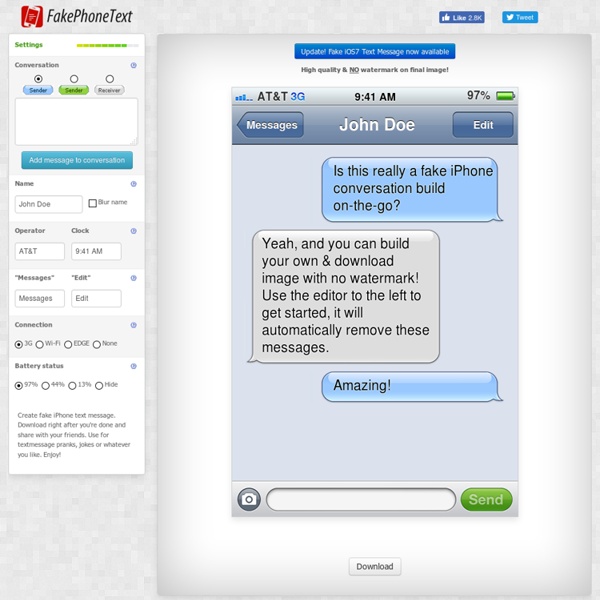 Fake iPhone Text Generator Pearltrees