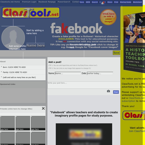 'Fakebook'! Create a Fake Facebook Profile using this generator