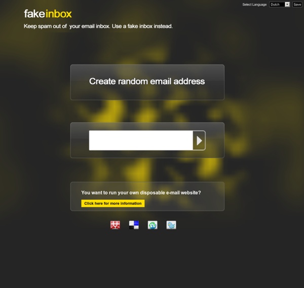 FakeInbox.com - Disposable E-mail Account