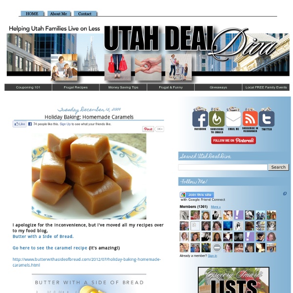 Utah Deal Diva: Helping Utah families live on less!: Holiday Baking: Homemade Caramels