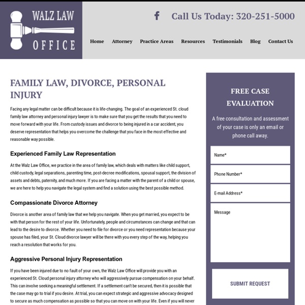 Family Law, Divorce, Personal Injury