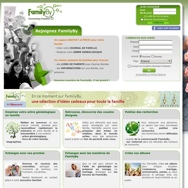 FamilyBy – Créer votre arbre généalogique et garder le contact avec votre famille