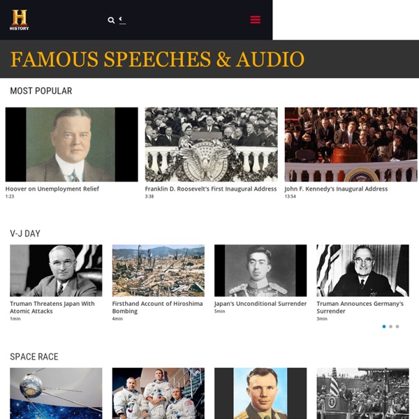 Famous Speeches in History — Audio Online - History.com