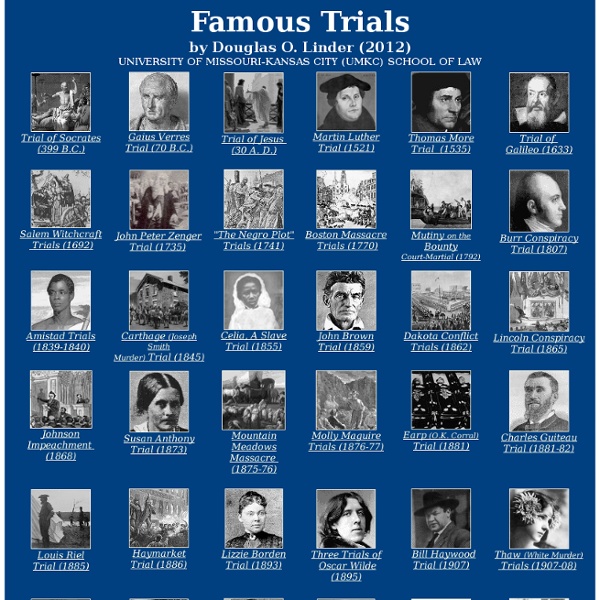 Famous Trials - UMKC School of Law - Prof. Douglas Linder