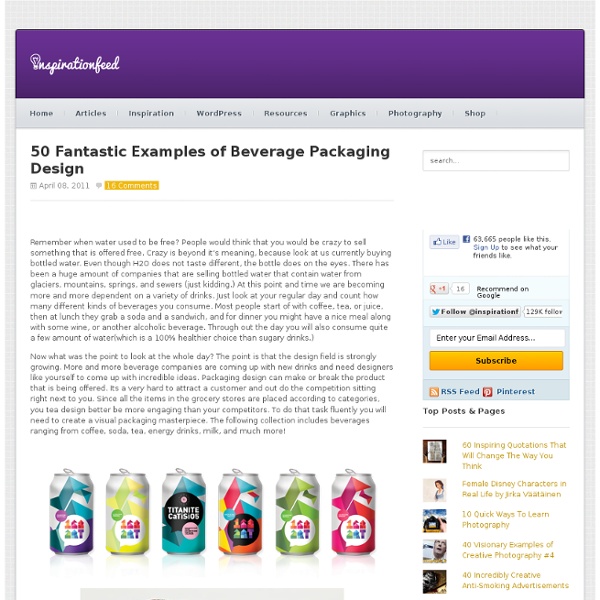 50 Fantastic Examples of Beverage Packaging Design