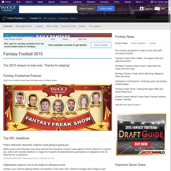 Yahoo! Sports Fantasy Football | Pearltrees