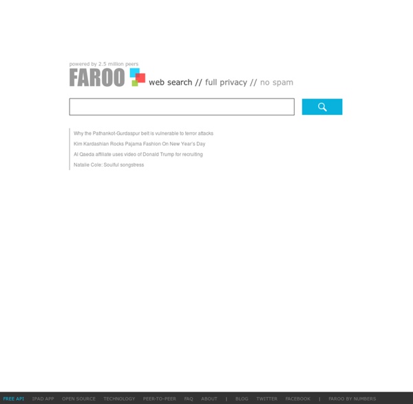 FAROO - Peer-to-peer Web Search