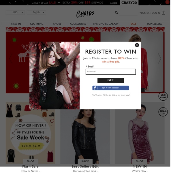 Choies:the latest high street fashion store-shop the fashion clothes and shoes