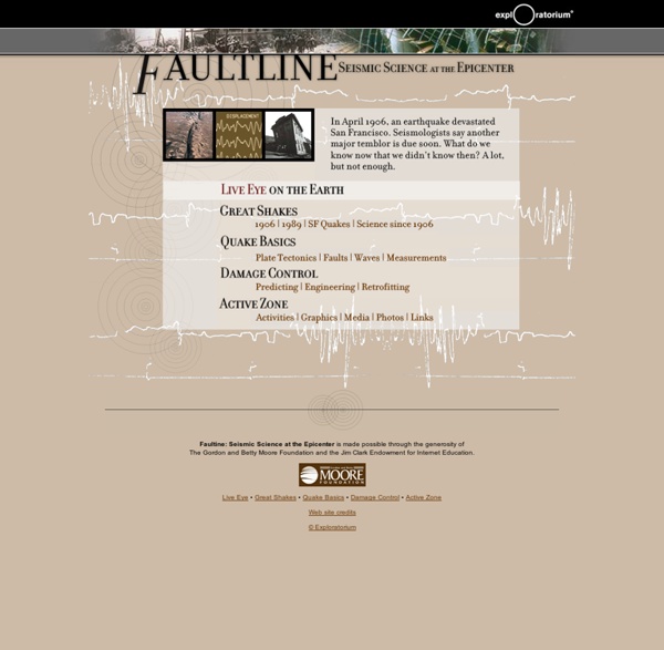 Faultline: Earthquake History and Science