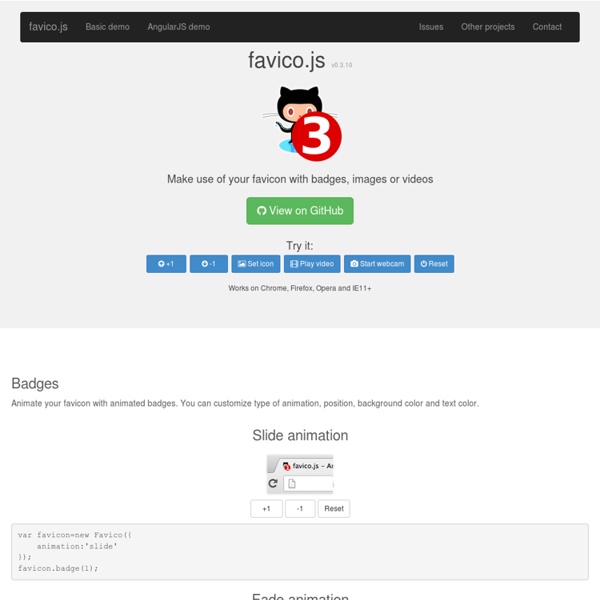 Favico.js - Make a use of your favicon