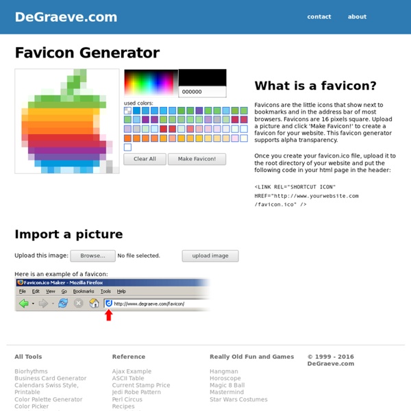 Favicon Generator Pearltrees