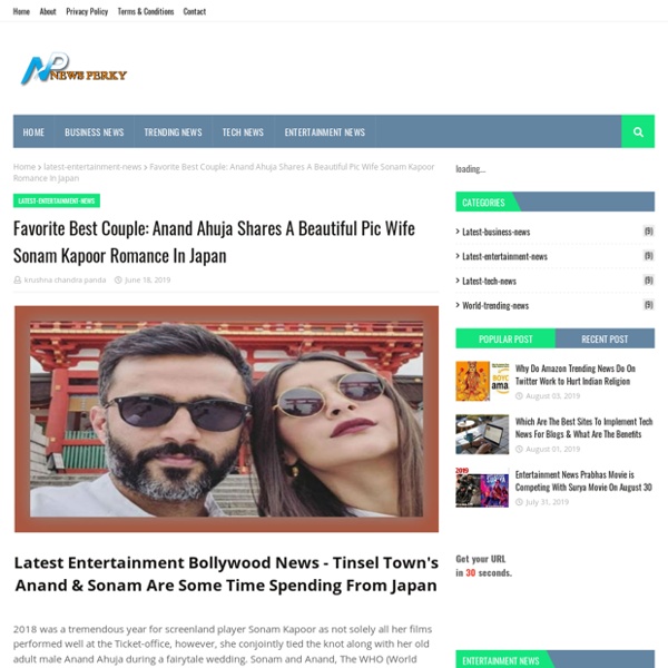 Favorite Best Couple: Anand Ahuja Shares A Beautiful Pic Wife Sonam Kapoor Romance In Japan