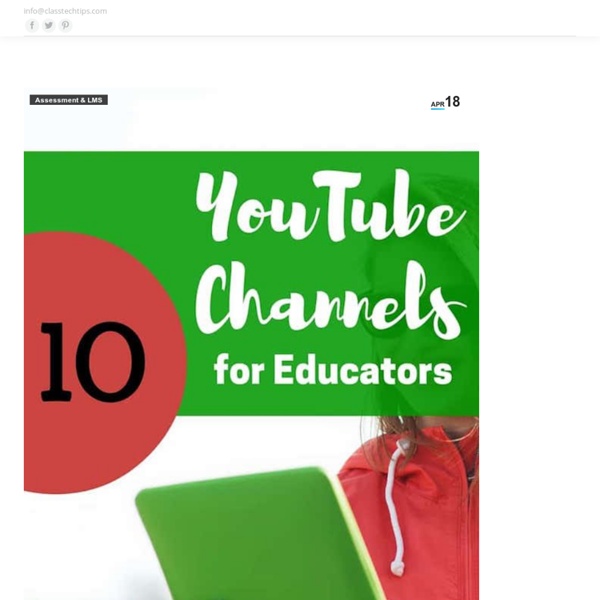 10 Favorite Educational YouTube Channels