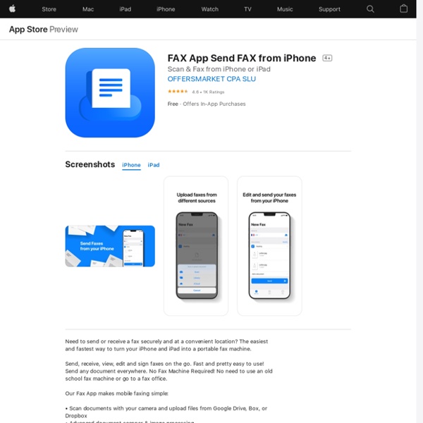 ‎FAX App Send FAX from iPhone on the App Store