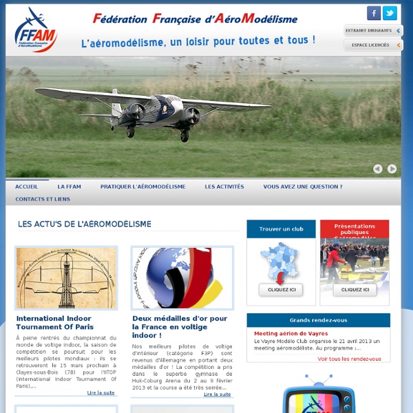 Accueil - FFAM - Fédération Française d'AéroModélisme