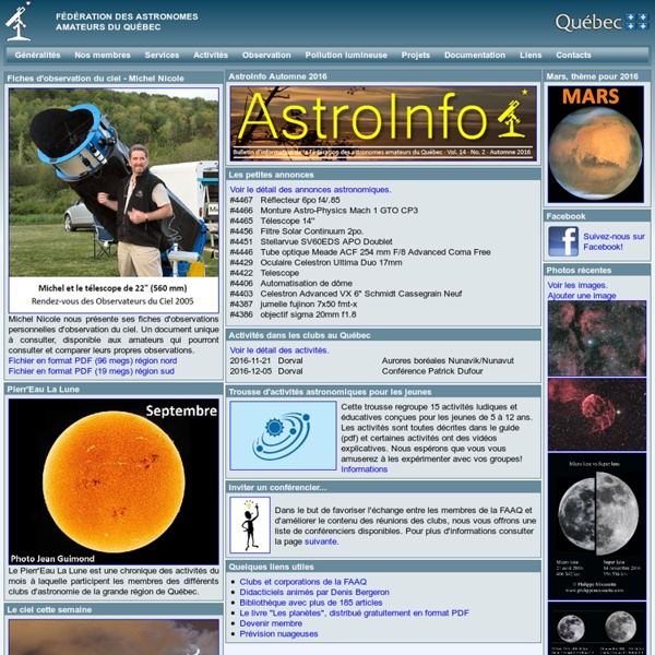 Fédération des Astronomes Amateurs