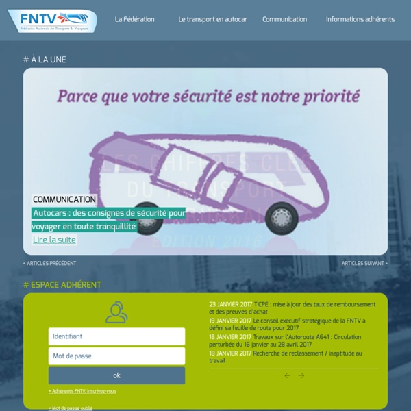 Fédération Nationale des Transports de Voyageurs – FNTV car, autocar