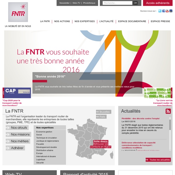 Fédération Nationale des Transports Routiers - FNTR