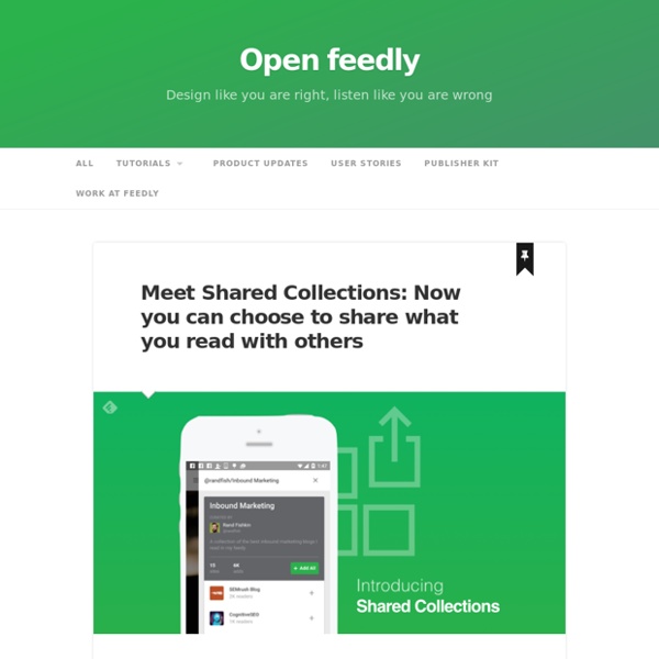 Building Feedly
