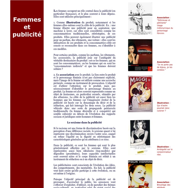 Femmes et Publicité