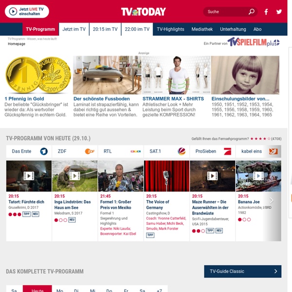 Tv Programm Heute Fernsehprogramm Nach Tv Sendern Tv Today Share The