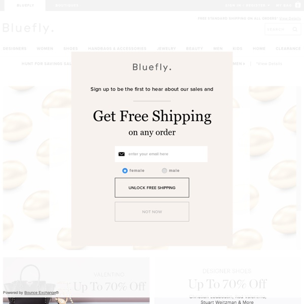 Bluefly - Designer Clothing, Handbags, Shoes & Accessories (Prada, Fendi, Gucci & more) at Discount Prices