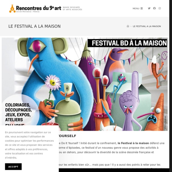 Festival BD d'Aix-en-Provence... à la maison : activités, jeux