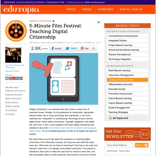 5-Minute Film Festival: Teaching Digital Citizenship