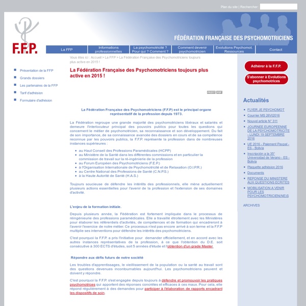 Fédération Française des Psychomotriciens (FFP)