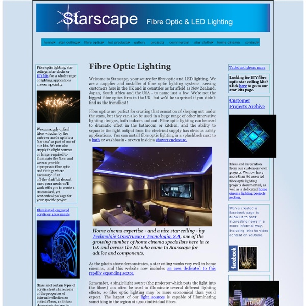 Starscape fibre optic star ceiling