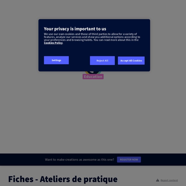 Fiches - Ateliers de pratique orale by cdi.0622431f on Genially