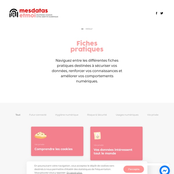 Fiches pratiques - Mes Datas et moi