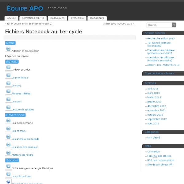 1er cycle primaire